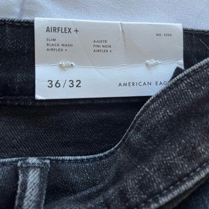 American Eagle Black Slim Airflex Jeans 36x32